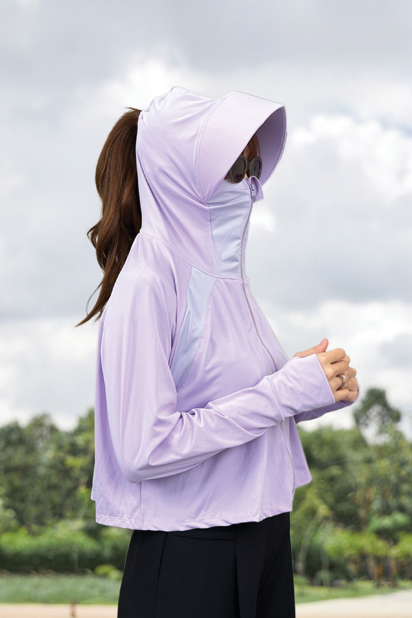 Áo khoác chống nắng thun lạnh cánh dơi tay dài