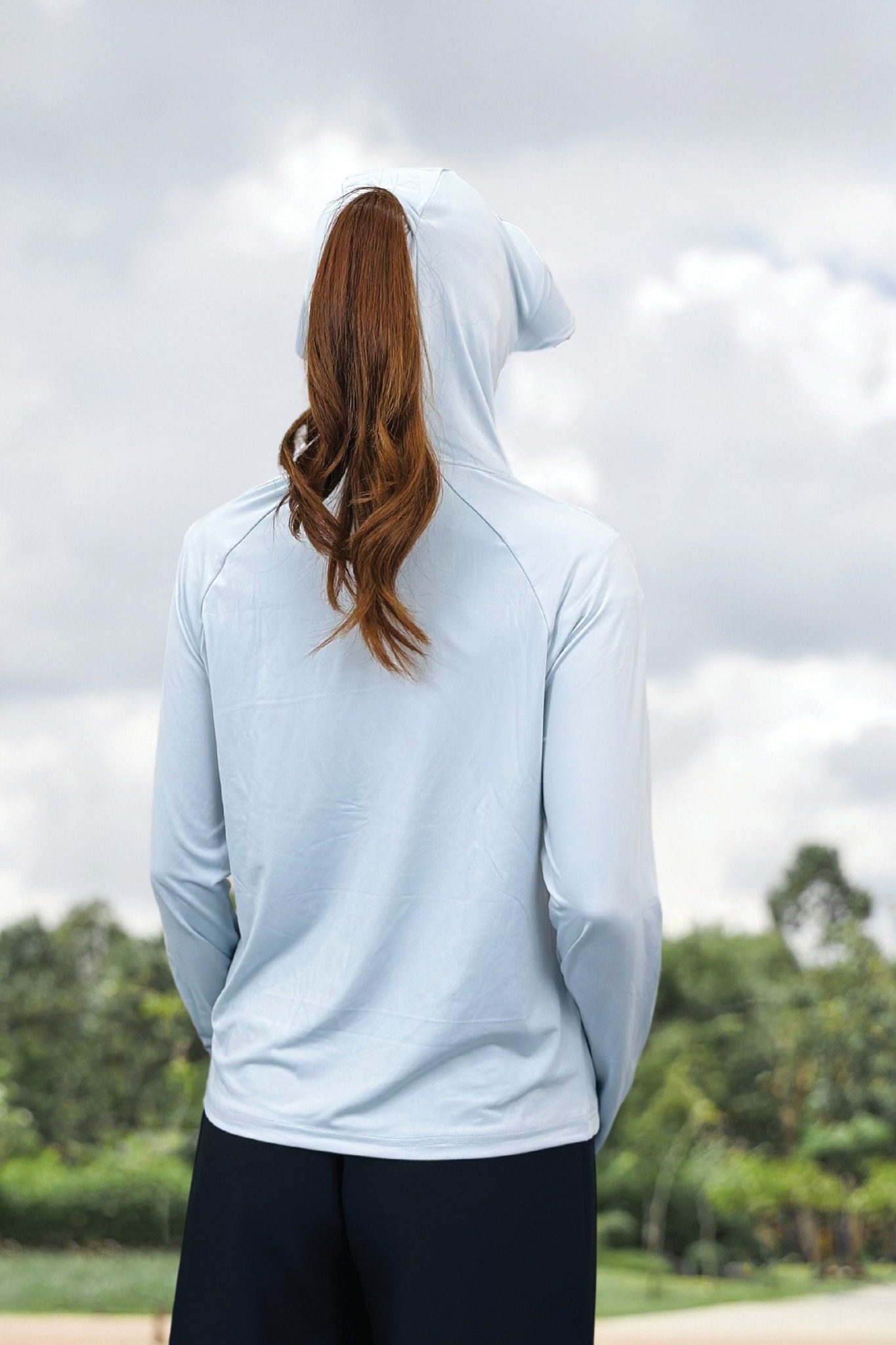 Áo khoác chống nắng thun lạnh tay dài