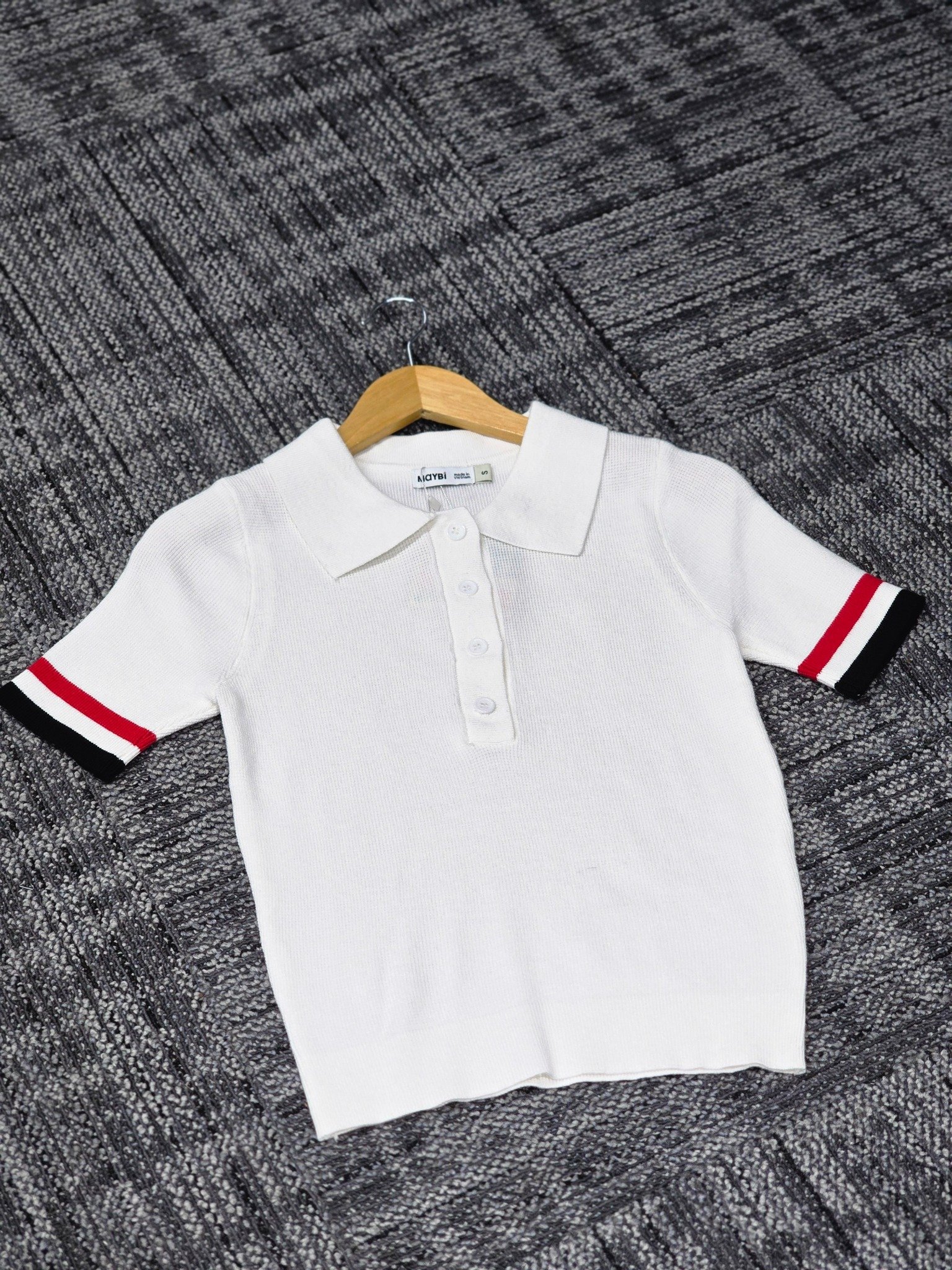 Áo polo form rộng ngắn tay