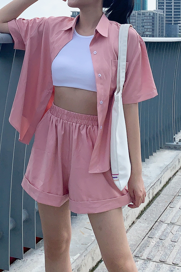 Quần short chéo dày