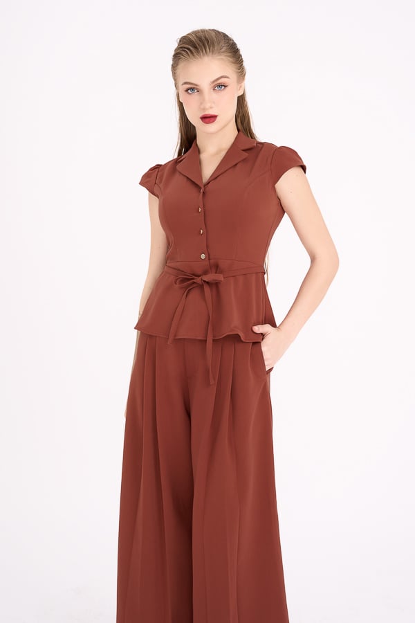 Quần dài ống rộng tuyết nhung