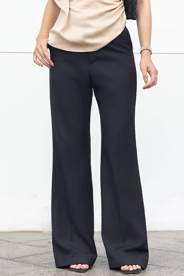 Quần culottes ống loe cotton lạnh