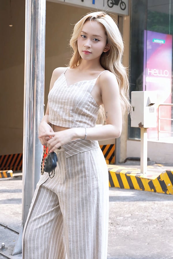 Bộ croptop quần dài ôm