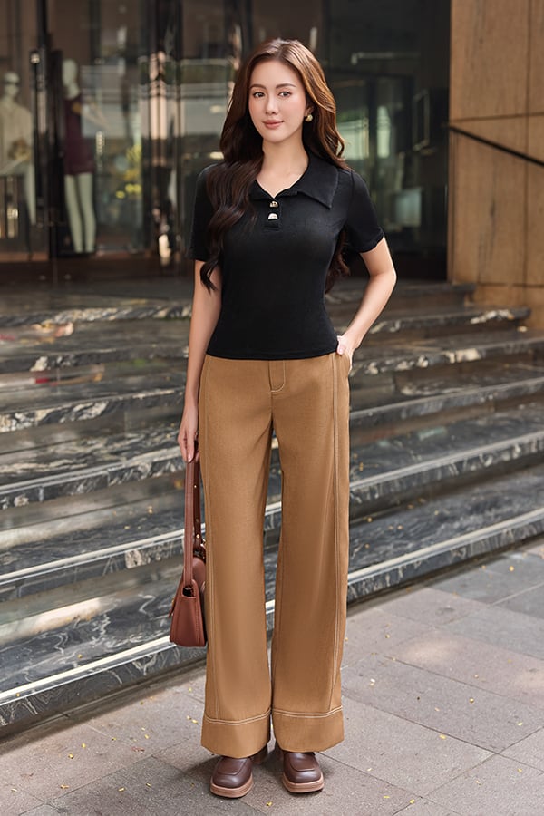 Áo polo ôm thun ướt